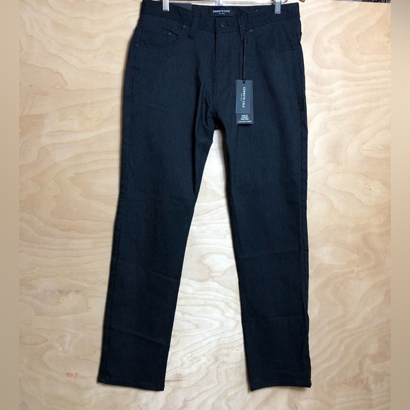 NWT Kenneth Cole Black Slim Fit 5Pocket Tech Pant Size 32X30.